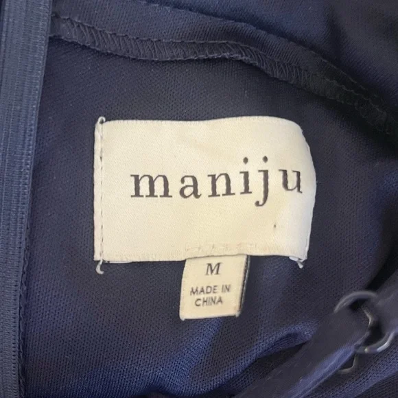 Lulus Maniju Rare Beauty Navy Tulle Backless Maxi Dress - Picture 7 of 10